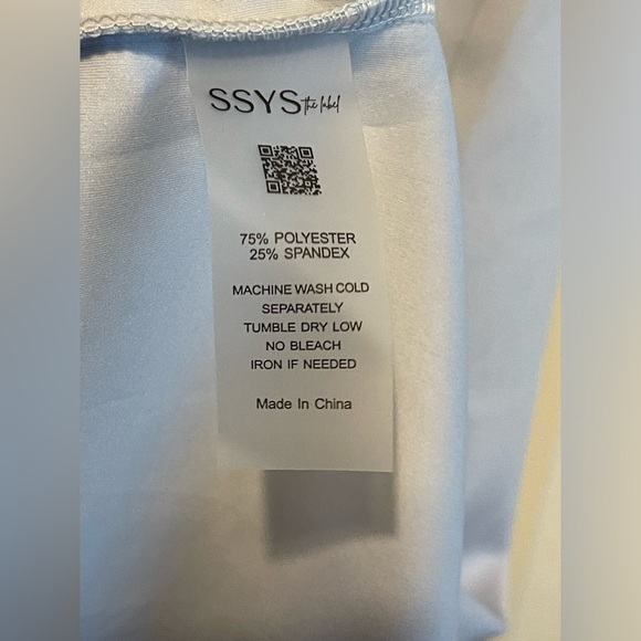 SSYS The Zoey Sleeveless ruffle collar dress in light blue size Medium. - Picture 5 of 5